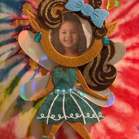 New Set of 4 photo Christmas Ornaments - unicorn, teddy bear, fairy, dinosaur - Picture 4 of 4